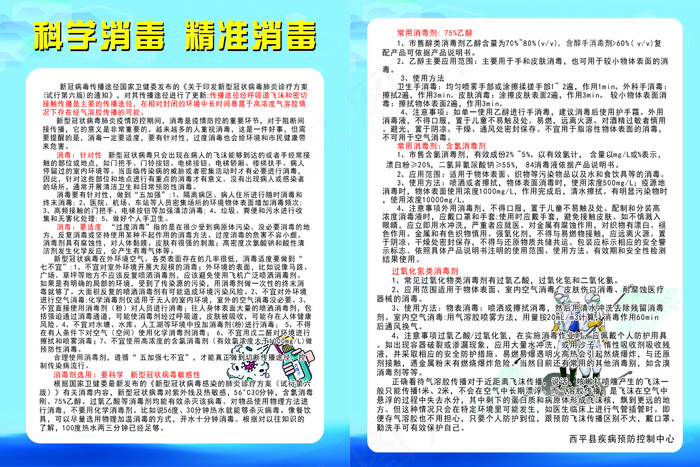 科学消毒精准消毒海报模板cdr矢量模版下载