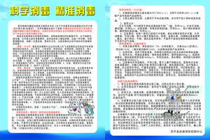 科学消毒精准消毒海报模板