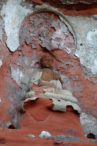 四川乐山大佛景区佛像