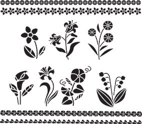 花饰|花圈|边框