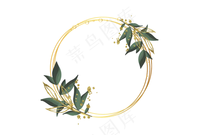 小清新|花鸟|圆形边psd模版下载