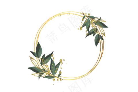 小清新|花鸟|圆形边