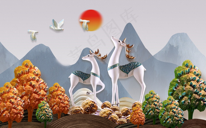 金色背景 中国风背景图片psd模版下载