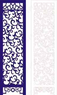 矢量镂空花纹边框底纹中式