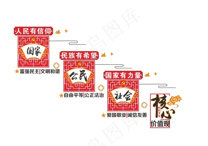楼梯廉政文化墙图片cdr矢量模版下载