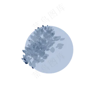 古风简约圆形素雅图案