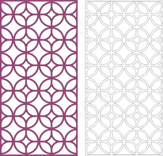 矢量镂空花纹边框底纹中式