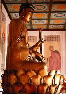 金色的释迦牟尼佛 金色的释迦牟尼佛