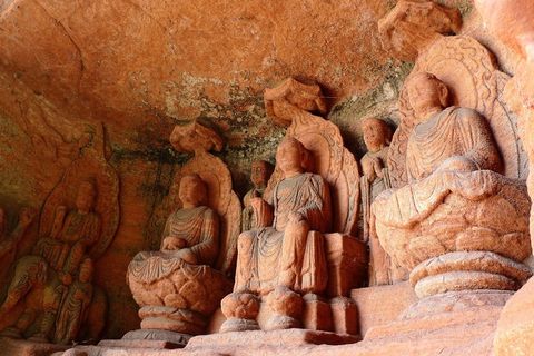 四川乐山大佛景区佛像