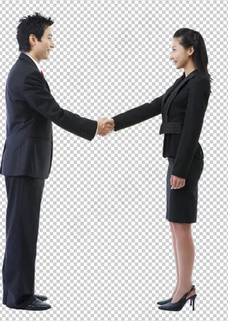 商务人物|握手合作|职场人物职业装|