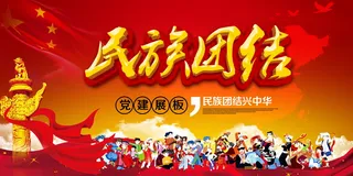民族团结展板民族团结宣传栏图片