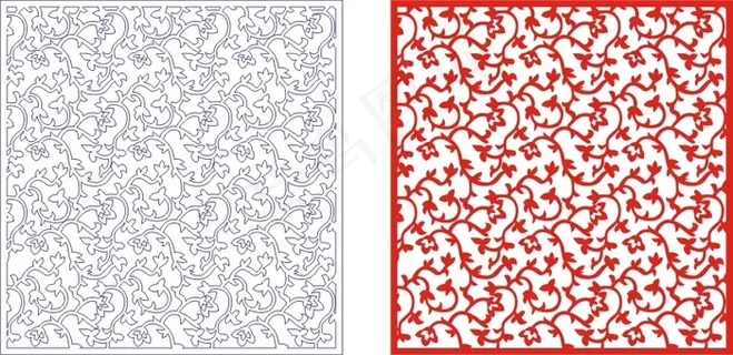 矢量镂空花纹边框底纹欧式