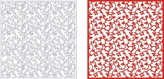 矢量镂空花纹边框底纹欧式