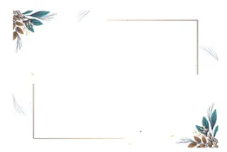 小清新花鸟圆形边框