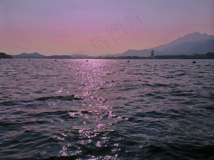 梦幻湖泊，风景素材