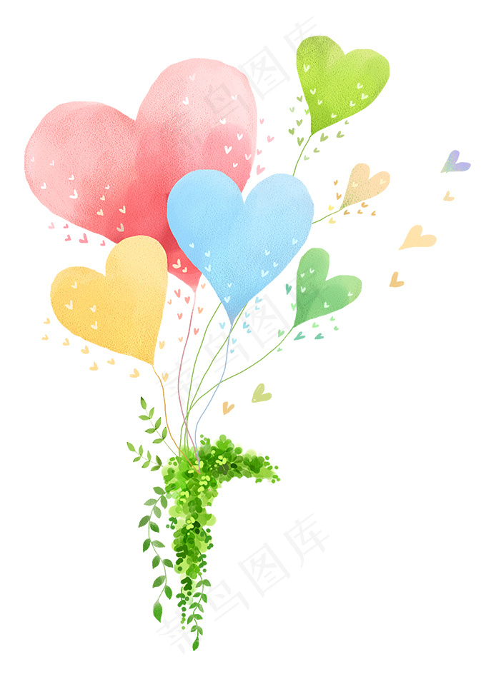 爱心气球图片