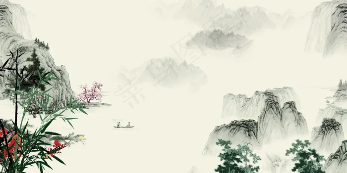 中国风 中国风背景图片psd模版下载