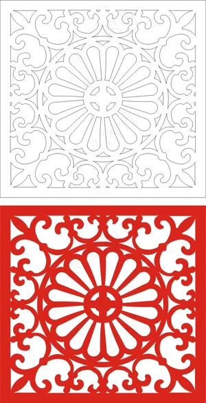 矢量镂空花纹边框底纹欧式