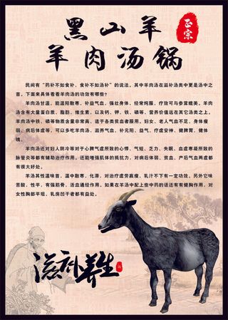 羊肉海报