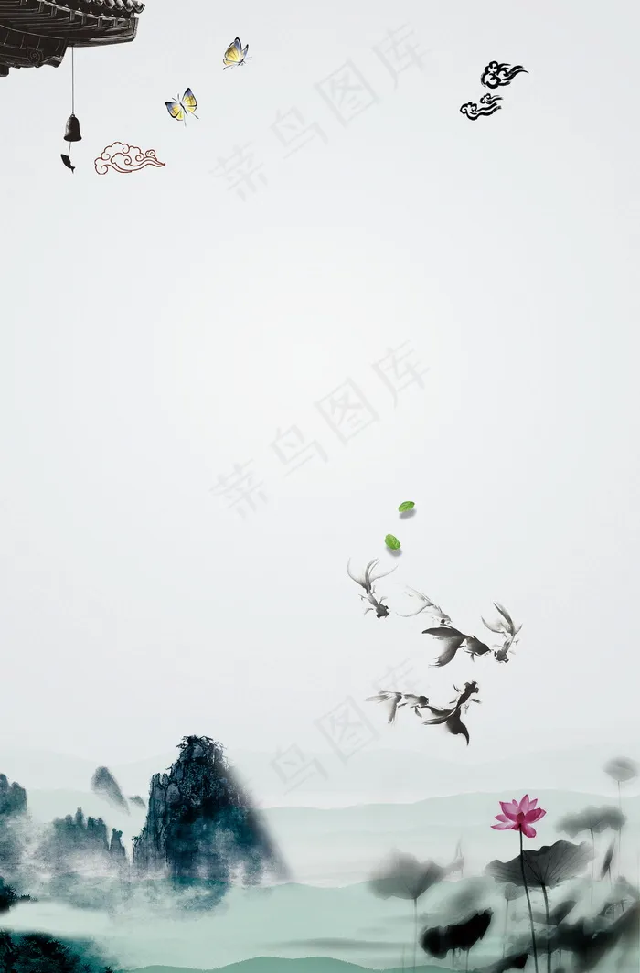 中国风 中国风背景图片psd模版下载