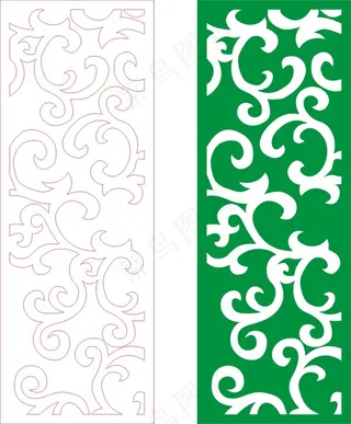 矢量镂空花纹边框底纹欧式