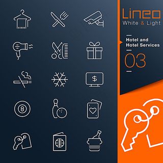 创意酒店用品图标