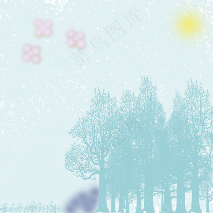 简约素雅清新插画