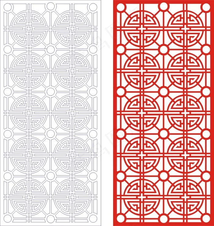 矢量镂空花纹边框底纹中式cdr矢量模版下载