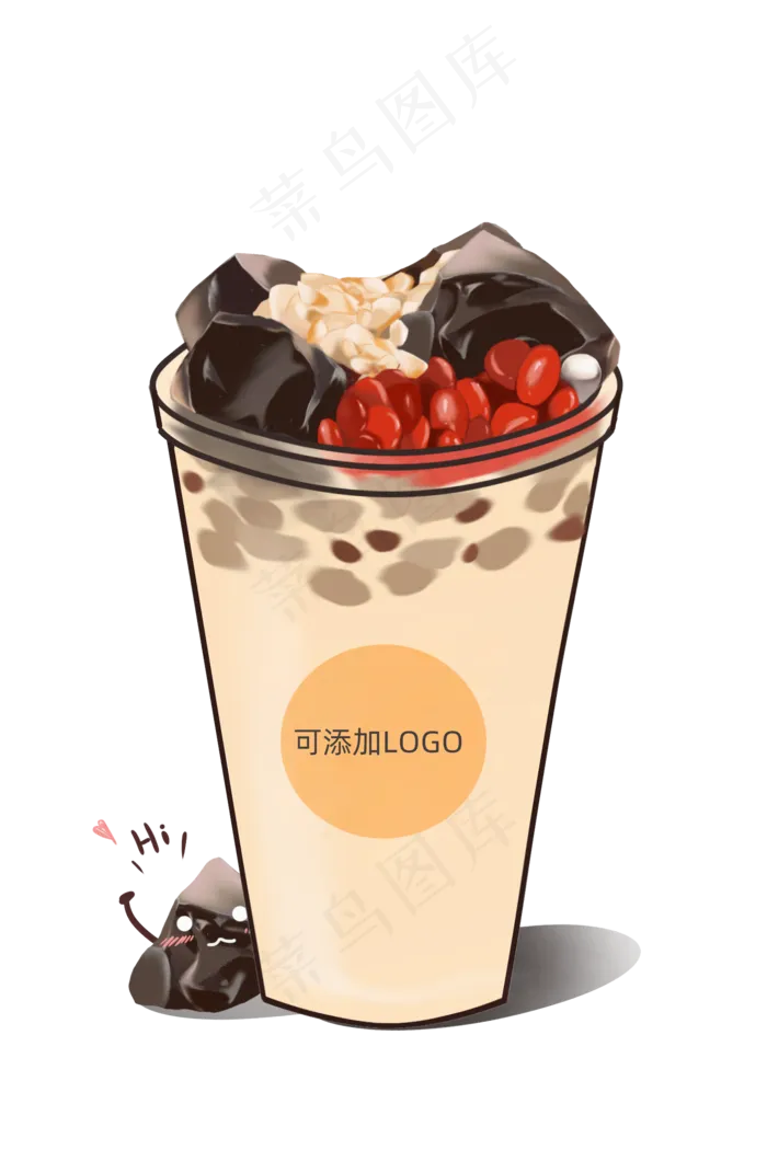 手绘奶茶样机