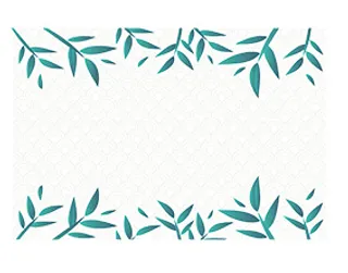 小清新|花鸟圆形边框