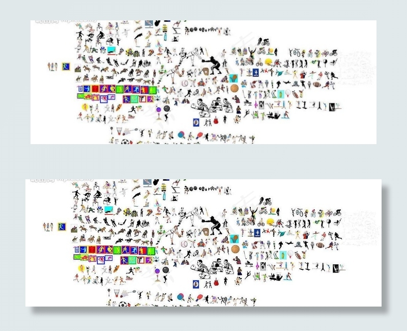 体育人物图片eps,ai矢量模版下载