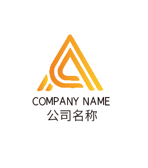 创意字母A时尚渐变科技公司logo标志