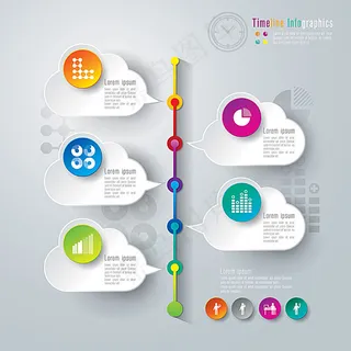 云朵标签图标按钮