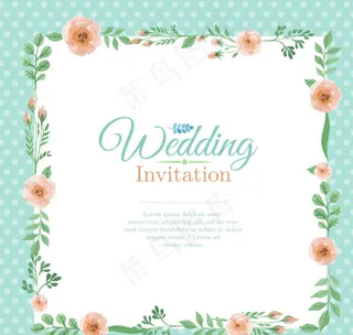 婚礼邀请卡图片