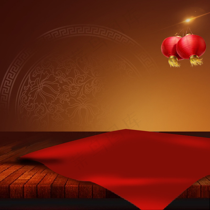 年货促销推广图主图背景图psd模版下载