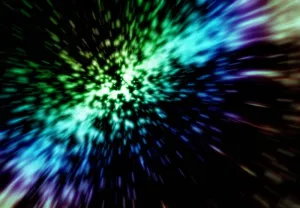 爆炸青光照效果