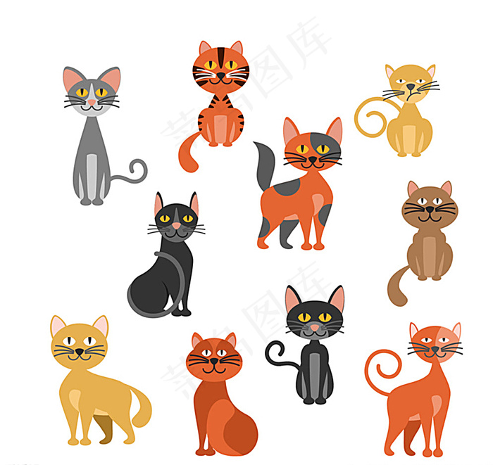 卡通猫咪图片