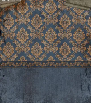 残旧欧式墙纸墙壁素材图片