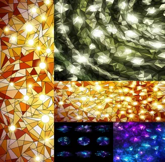 璀璨马赛克炫彩背景矢量素材