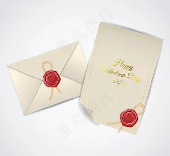 情人节信封与信纸
