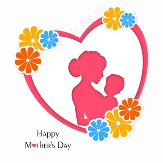 母亲节庆典贺卡设计