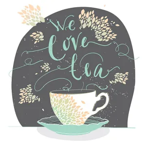 下午茶插画素材矢量图