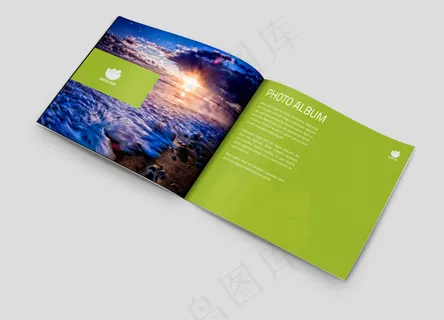 横版画册贴图模板 画册展示模板 psd