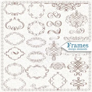 古典欧式花纹边框矢量素材