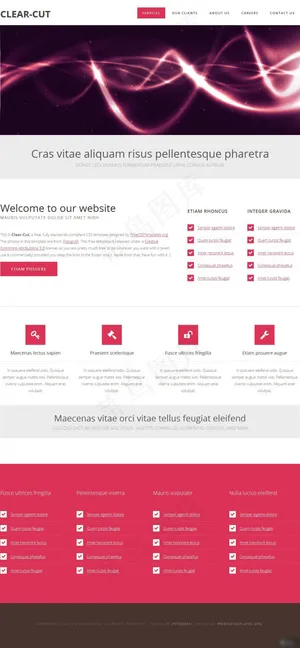 梦幻网页模板设计