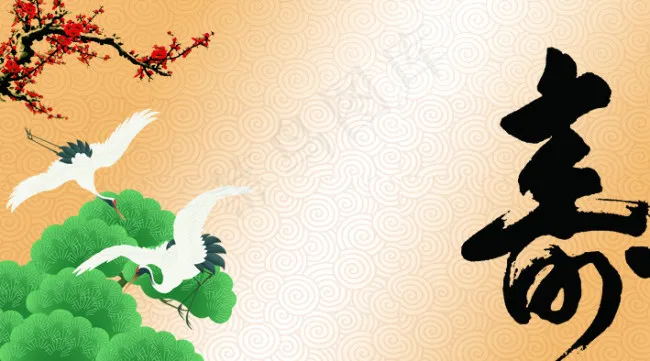 贺寿(7087X3937(DPI:100))psd模版下载