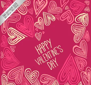 彩绘情人节爱心