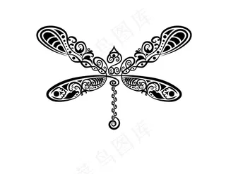 线稿动物图案矢量素材02