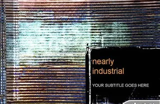 工业背景PPT模板