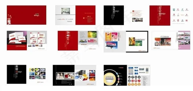 朝挥广告画册矢量素材